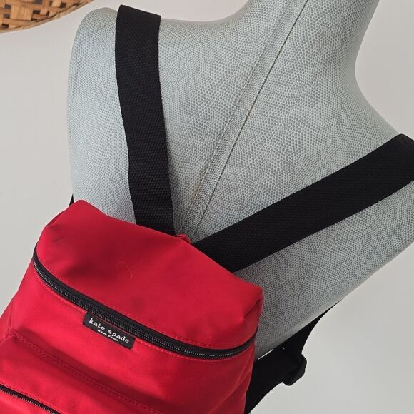 Kate Spade | Red Nylon Mini Backpack - Picture 3 of 10